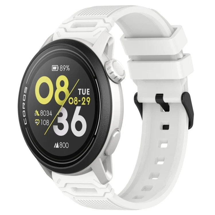 SYA002770301A.webp Vertical Pattern Black Buckle Silicone Watch Band - Image 1