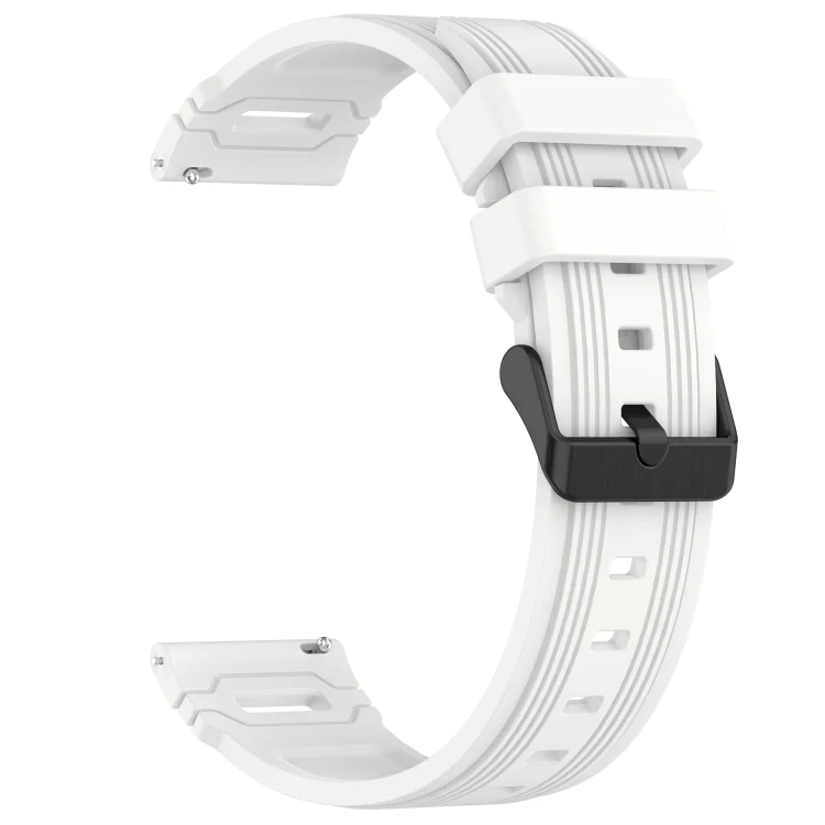 SYA002770801A_2.webp Vertical Pattern Black Buckle Silicone Watch Band - Image 7