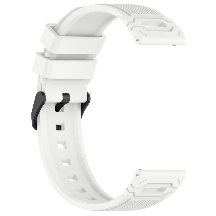 SYA002770801A_3.webp Vertical Pattern Black Buckle Silicone Watch Band - Image 8