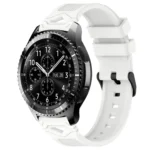 Dotted Black Buckle Silicone Watch Band