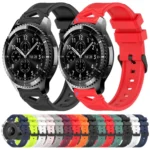 Dotted Black Buckle Silicone Watch Band - Image 2
