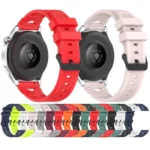 Dotted Black Buckle Silicone Watch Band - Image 3