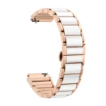 Butterfly Buckle Ceramic White Metal Watch Band - Image 5