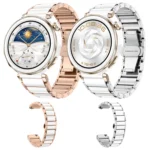 Butterfly Buckle Ceramic White Metal Watch Band - Image 2