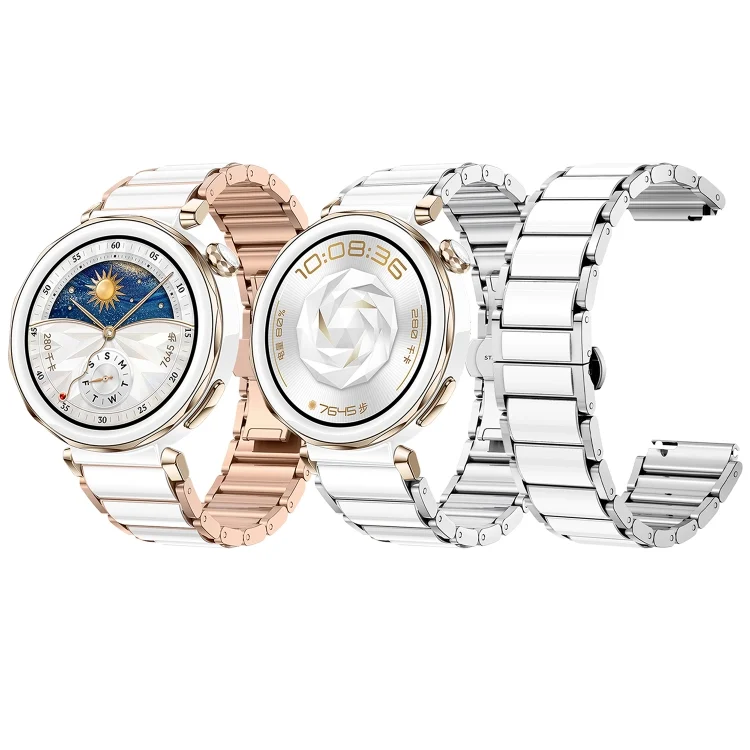 SYA0027717_B3.webp Butterfly Buckle Ceramic White Metal Watch Band - Image 4