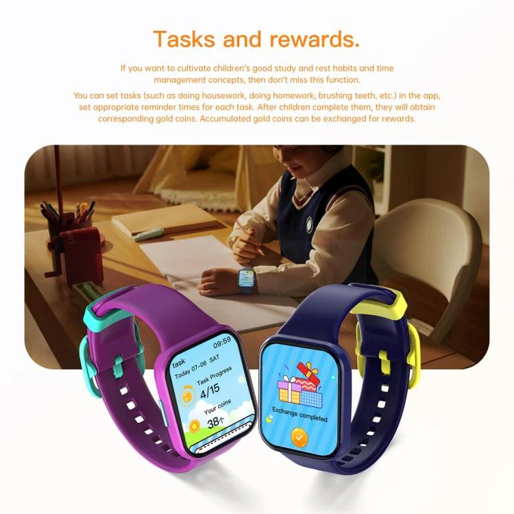 SYA0027732_B8.webp Wish 6 1.69 inch TFT Color Screen IP68 Waterproof Children Companion Smart Watch - Image 9