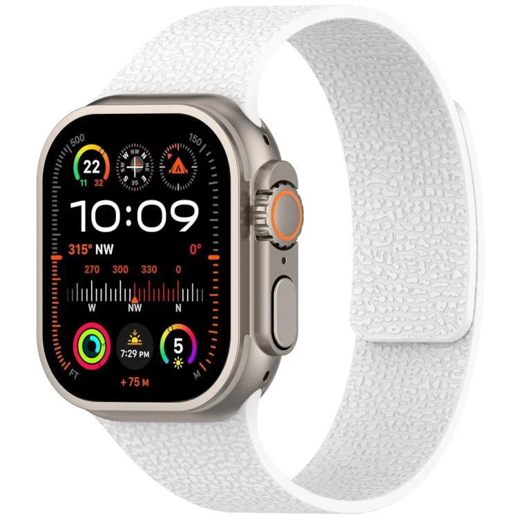Litchi Texture Magnetic Silicone Watch Band, For Apple Watch 42mm / 41mm / 40mm / 38mm