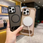 Skin Feel Frameless MagSafe PC Phone Case with Fold Holder, For iPhone 16 Pro Max, For iPhone 16 Pro, For iPhone 16 Plus, For iPhone 16 - Image 3