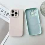 PU Hybrid TPU MagSafe IC Chip Phone Case, For iPhone 14 Pro Max, For iPhone 13 Pro Max - Image 3