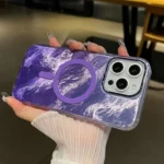 Plating Gradient Glacier Texture MagSafe Phone Case, For iPhone 11 - Image 3