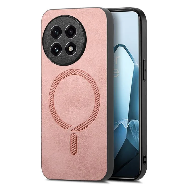Solid Color Retro Magsafe PU Back Cover Phone Case, For OnePlus Ace 5 / 5 Pro, For OnePlus 13
