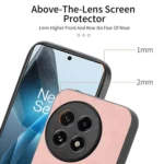 Solid Color Retro Magsafe PU Back Cover Phone Case, For OnePlus Ace 5 / 5 Pro, For OnePlus 13 - Image 2