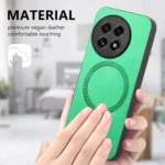 Solid Color Retro Magsafe PU Back Cover Phone Case, For OnePlus Ace 5 / 5 Pro, For OnePlus 13 - Image 3