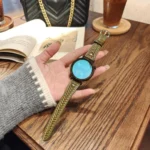 Heart-Shaped Embossed 18mm Leather Watch Band - Image 7