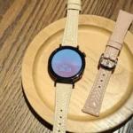 Heart-Shaped Embossed 22mm Leather Watch Band - Image 5