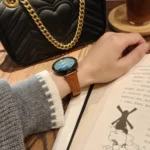 Heart-Shaped Embossed 22mm Leather Watch Band - Image 6