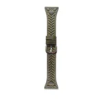Heart-Shaped Embossed 22mm Leather Watch Band