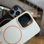 Thin Circle MagSafe Litchi Grain TPU Phone Case, For iPhone 16 Pro Max, For iPhone 16 Pro, For iPhone 16 Plus - Image 5