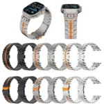 Stainless Steel Iron Man Butterfly Buckle Metal Watch Band, For Apple Watch 46mm / 49mm / 45mm / 44mm, For Apple Watch 42mm / 41mm / 40mm / 38mm - Image 2