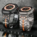 Stainless Steel Iron Man Butterfly Buckle Metal Watch Band, For Apple Watch 46mm / 49mm / 45mm / 44mm, For Apple Watch 42mm / 41mm / 40mm / 38mm - Image 3