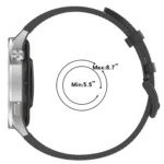Press Button 22mm Leather Watch Band - Image 4
