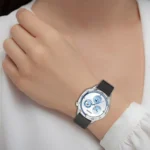 Press Button 22mm Leather Watch Band - Image 6