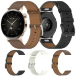 Press Button 20mm Leather Watch Band - Image 2