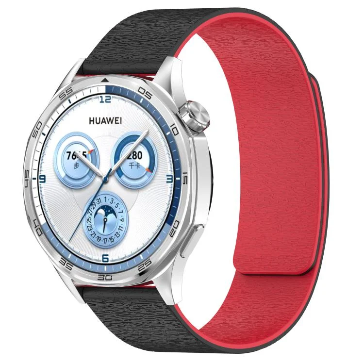 Cloud Wood Grain Silicone Magnetic Watch Band