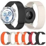 Cloud Wood Grain Silicone Magnetic Watch Band - Image 2