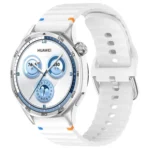 Wavy Grain Stitched 22mm Silicone Watch Band