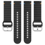 Wavy Grain Stitched 20mm Silicone Watch Band - Image 6