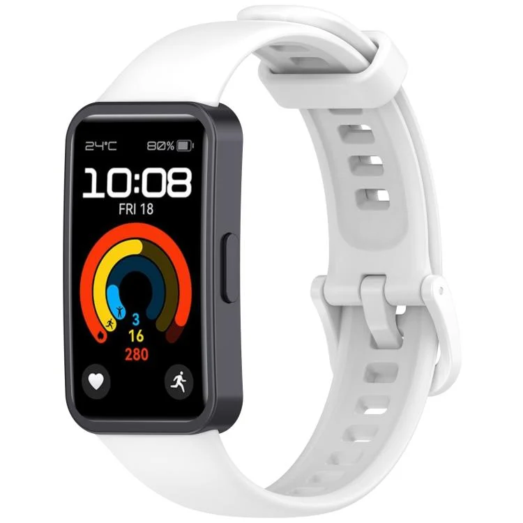 Metal Head Color Buckle Silicone Watch Band