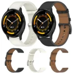 Press Button 22mm Leather Watch Band - Image 2