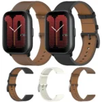 Press Button 20mm Leather Watch Band - Image 2