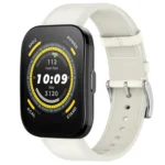 Press Button 22mm Leather Watch Band