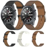 Press Button 22mm Leather Watch Band - Image 2