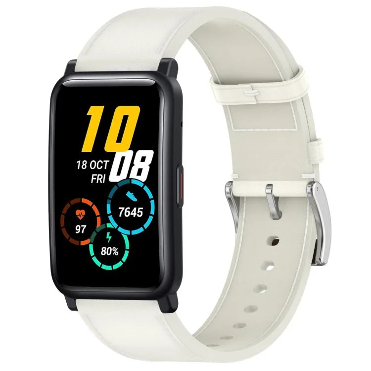Press Button 20mm Leather Watch Band