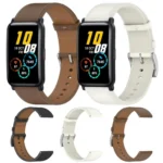 Press Button 20mm Leather Watch Band - Image 2