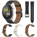 Press Button 22mm Leather Watch Band - Image 2