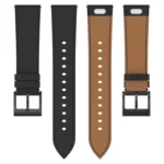 Press Button 22mm Leather Watch Band - Image 5