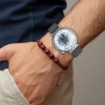 Press Button 22mm Leather Watch Band - Image 7