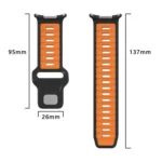Two Color Reverse Buckle Silicone Watch Band - Image 4