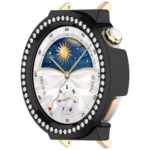 Single Row Diamond Half Coverage PC Hollow Watch Protective Case - Image 6