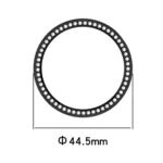 Single Row Diamond Half Coverage PC Hollow Watch Protective Case - Image 3