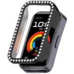 Single Row Diamond Half Coverage PC Hollow Watch Protective Case