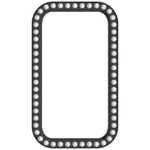 Single Row Diamond Half Coverage PC Hollow Watch Protective Case - Image 10