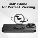 Suteni G3 Oil Wax 360 Rotation Holder MagSafe Back Phone Case, For iPhone 13 Pro Max, For iPhone 13 Pro, For iPhone 13, For iPhone 12, For iPhone 12 Pro Max, For iPhone 12 Pro - Image 4