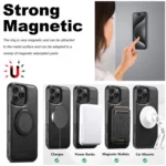 Suteni G3 Oil Wax 360 Rotation Holder MagSafe Back Phone Case, For iPhone 13 Pro Max, For iPhone 13 Pro, For iPhone 13, For iPhone 12, For iPhone 12 Pro Max, For iPhone 12 Pro - Image 5