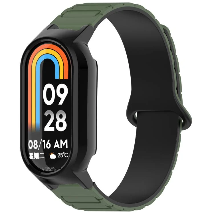 Watch Case Integrated I-Shaped Magnetic Silicone Watch Band