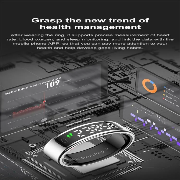 SYA0028036_B4.webp R11 SIZE 10 Smart Ring, Support Heart Rate / Blood Oxygen / Sleep / Multiple Sports Modes - Image 5